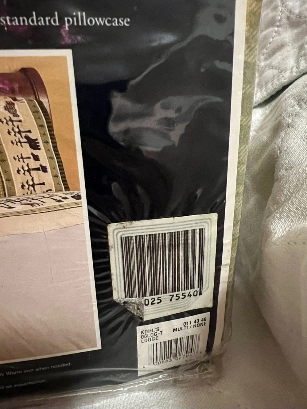 Sonoma Twin Flannel Sheet Set in Beige and Green